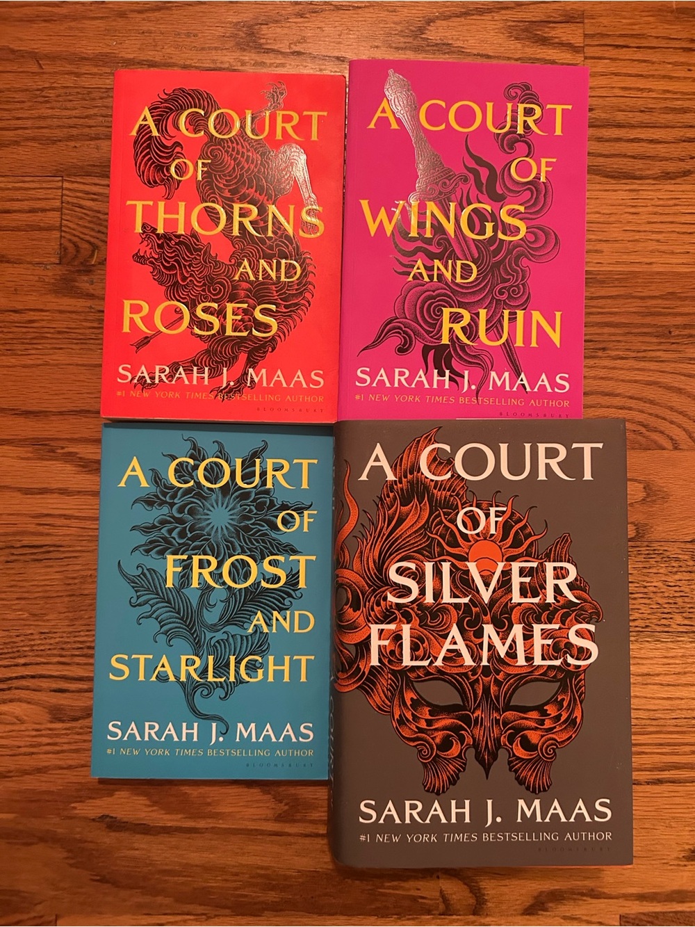 A Court of Thrones and Roses (ACOTAR) By Sarah J Maas Books 1, 3-5